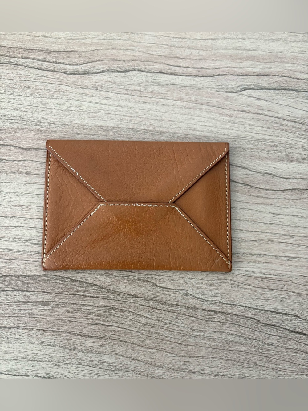 Hermes vintage classic brown leather card holder